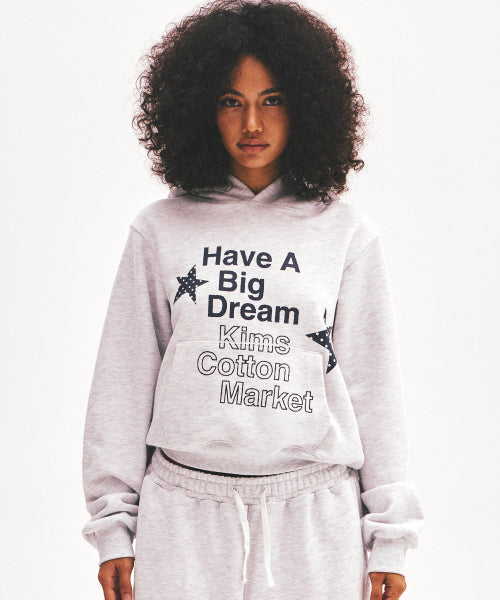 DOT TWO STAR LOGO HOODIE - 2 COLORS GREY