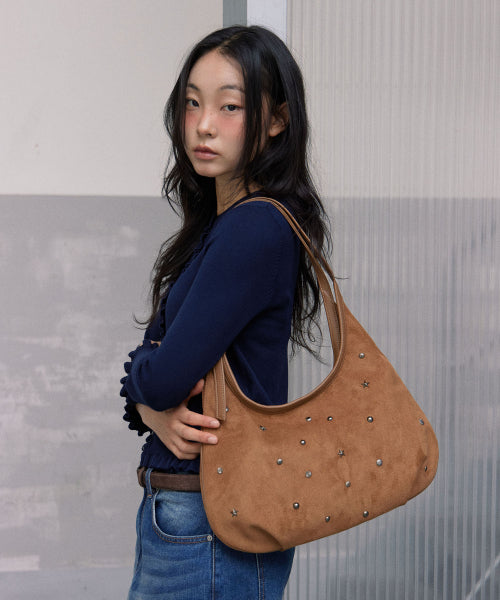 MARO STUD SUEDE BAG - 3 COLORS