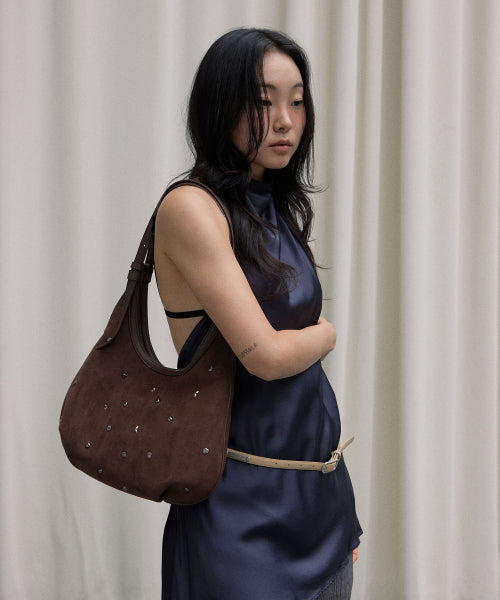 MARO STUD SUEDE BAG - 3 COLORS