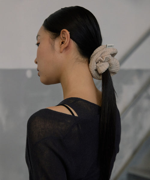 PUFF KNIT SCRUNCHIE - 3 COLORS