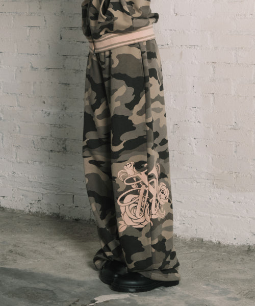 EMBLEM PRINTING JOGGER PANTS BROWN - 4 COLORS