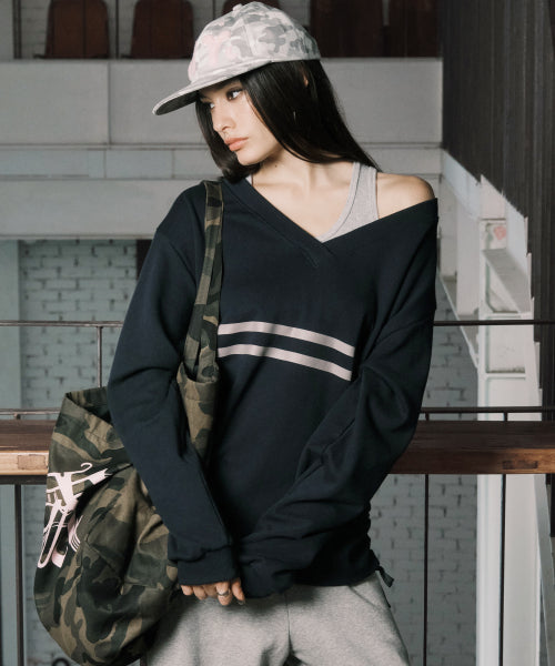 COZY V-NECK L/S YELLOW - 3 COLORS