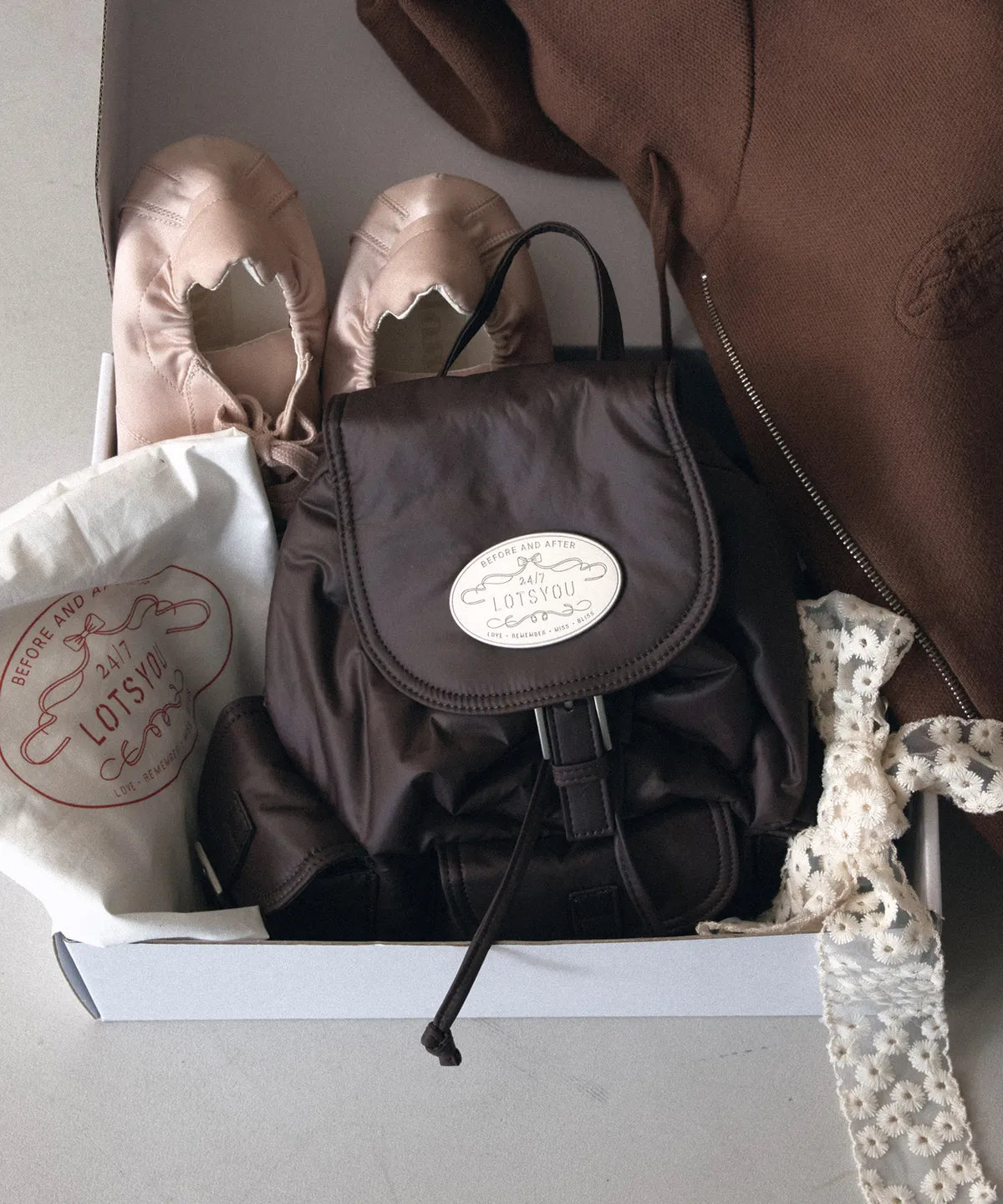 Nostalgia Pooky Backpack Dark Brown