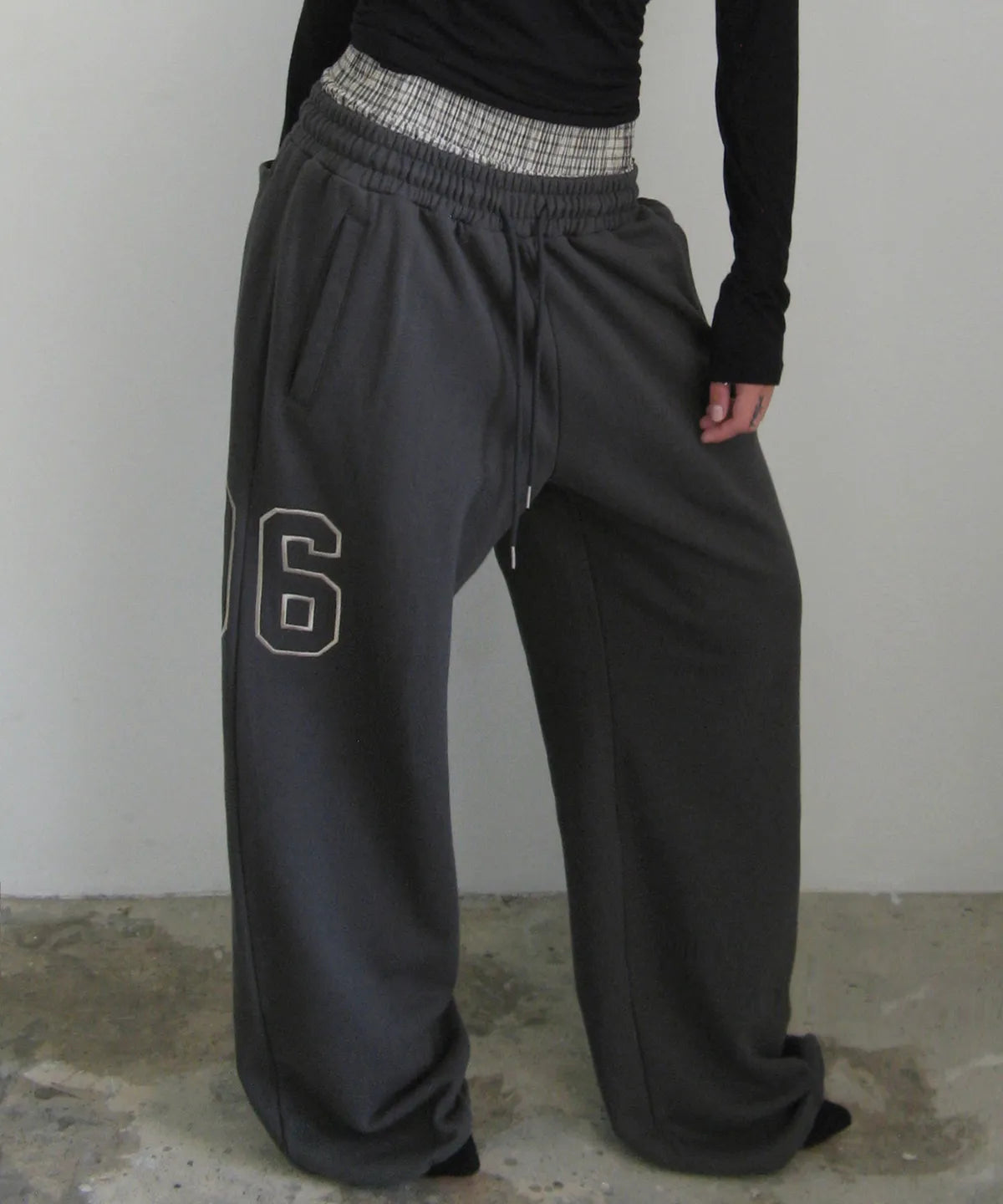 Check Layered 96 Wide 2way Jogger - 3 colors #KAZUHA同款! #JULIE同款!