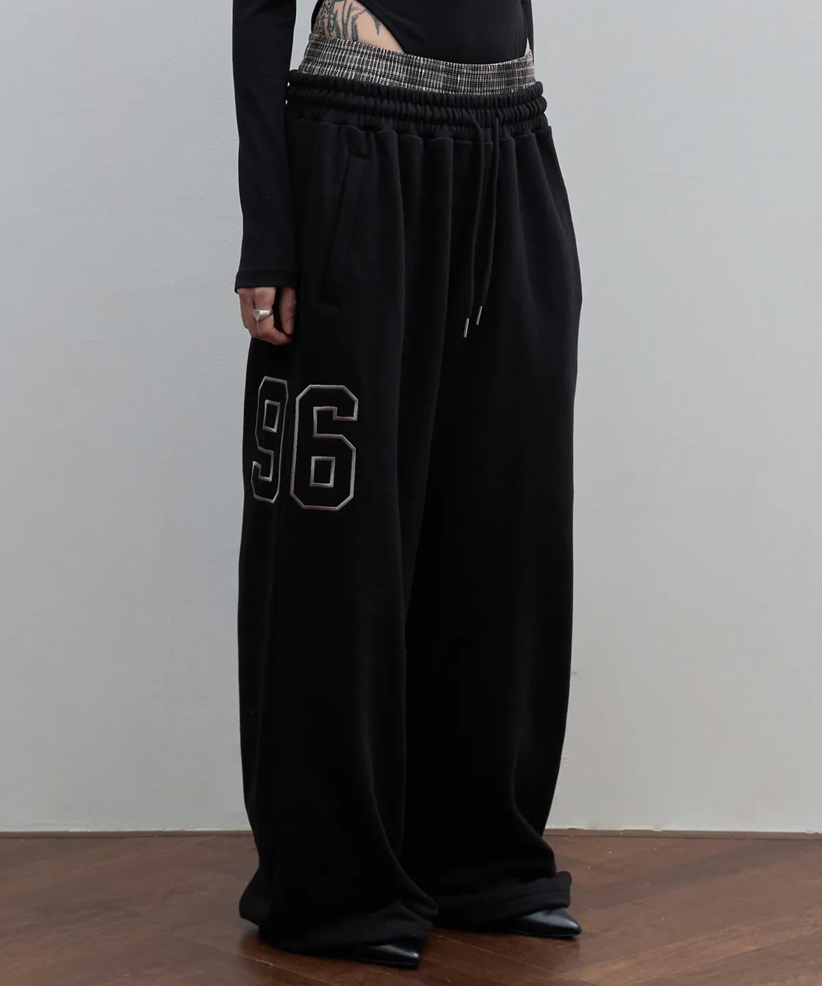 Check Layered 96 Wide 2way Jogger - 3 colors #KAZUHA同款! #JULIE同款!