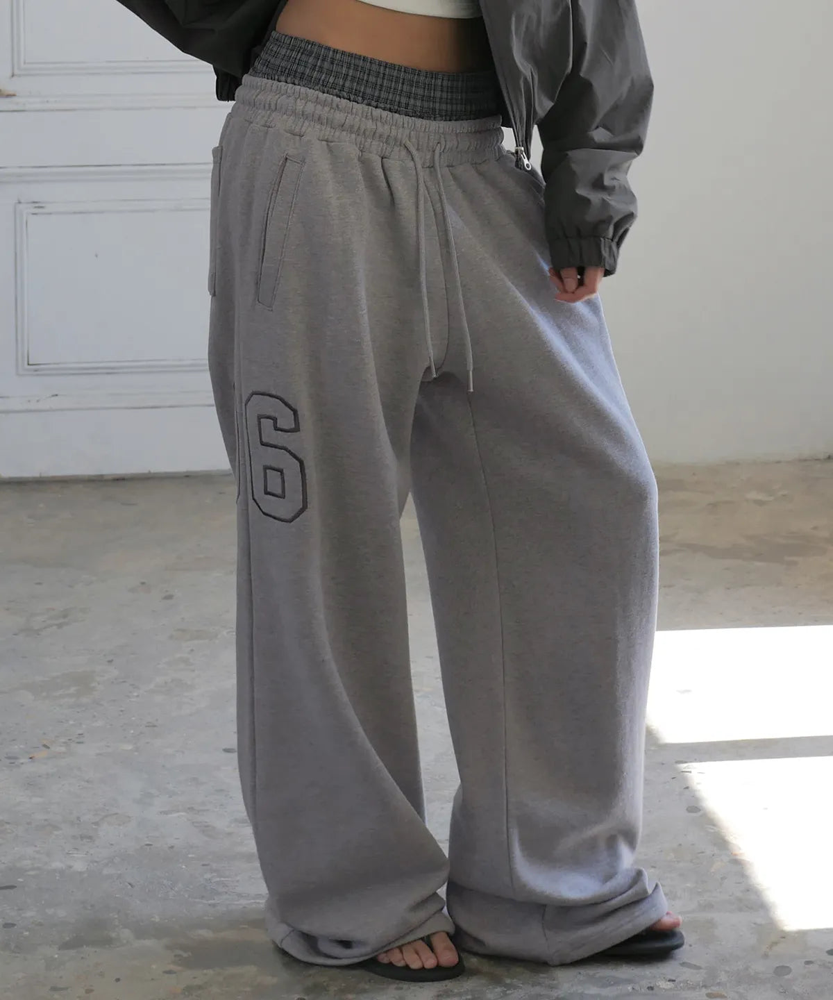 Check Layered 96 Wide 2way Jogger - 3 colors #KAZUHA同款! #JULIE同款!