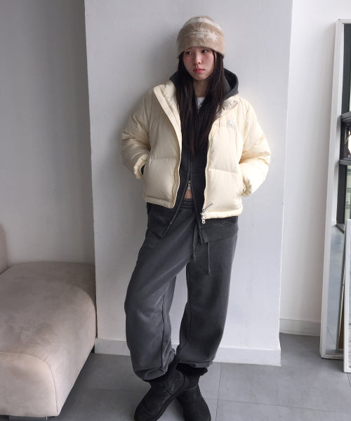 DUCKY GLOSSY DOWN SHORT PUFFER #GISELLE同款! - 5 COLORS YELLOW