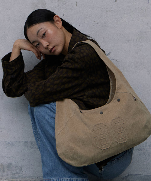 SLUB STRIPE BAGUETTE ECO BAG - 3 COLORS