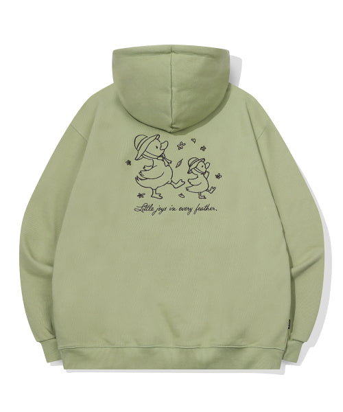 EMBROIDERY HOODIE - 2 COLORS KHAKI