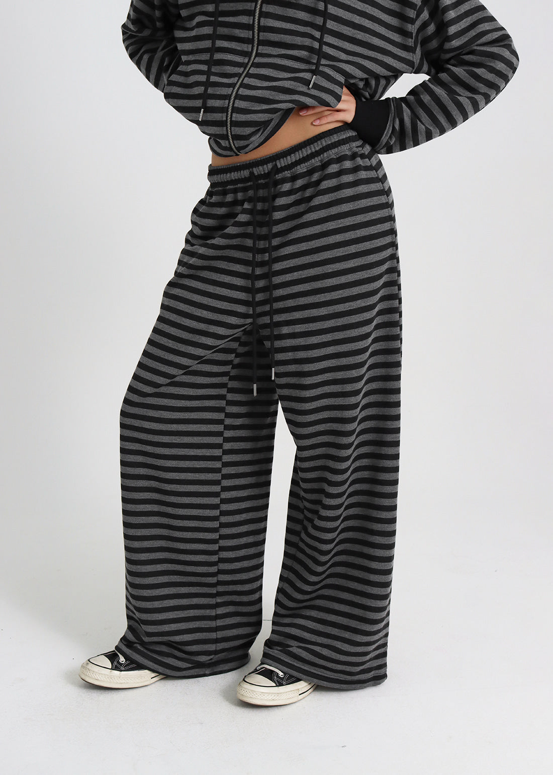 STRIPE BANDED PANTS 3