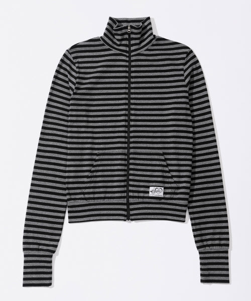 LIGHT WEIGHT STRIPED JERSEY - 3 COLORS CHARCOAL