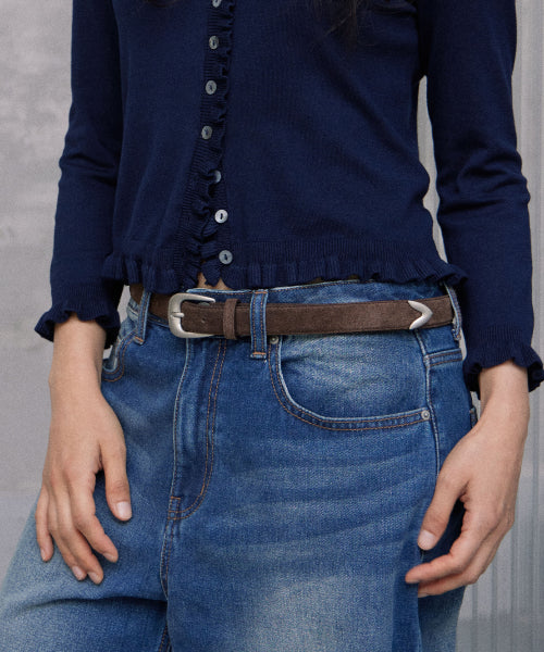 RUST SUEDE BELT - 2 COLORS