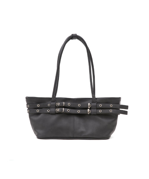 MINI BELTED BOAT BAG (OYSTER) - 5 COLORS CHARCOAL