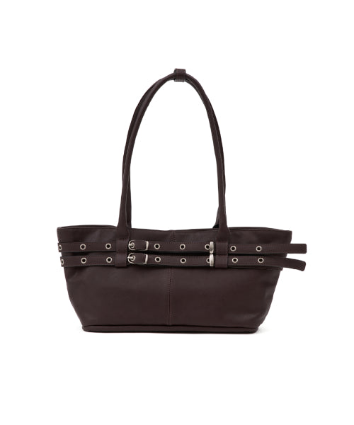 MINI BELTED BOAT BAG (ESPRESSO) AS SHOWN