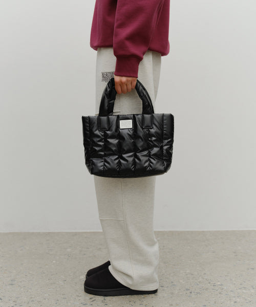 CLASSIC LOGO MATT METALLIC PADDING BAG - 3 COLORS BLACK
