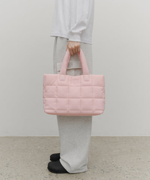 CLASSIC LOGO PADDING TOTE BAG BABY - 4 COLORS BABY PINK