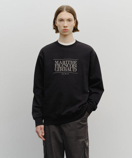 CLASSIC LOGO EMBROIDERY SWEATSHIRT - 4 COLORS BLACK