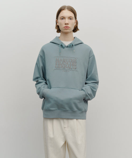 CLASSIC LOGO EMBROIDERY HOODIE - 3 COLORS GREY