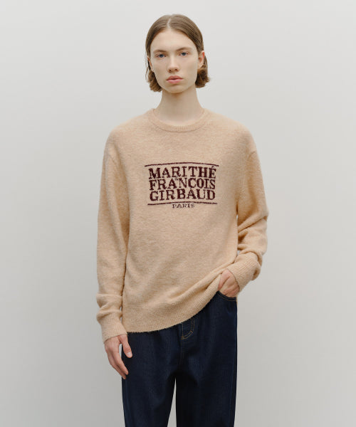 BOUCLE CLASSIC LOGO KNIT PULLOVER - 4 COLORS AS SHOWN