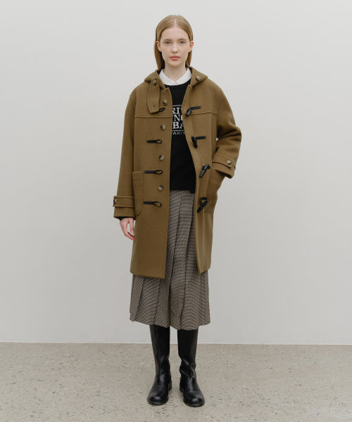 LONG DUFFLE COAT - 2 COLORS CAMEL