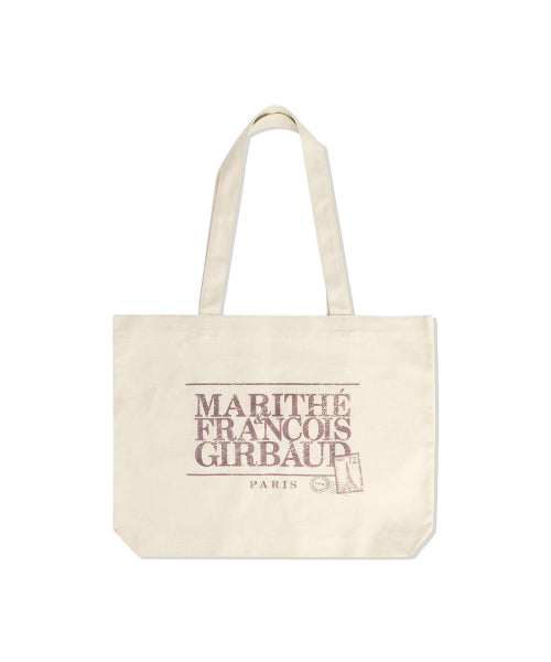 CLASSIC LOGO STAMP ECO BAG - 2 COLORS CREAM
