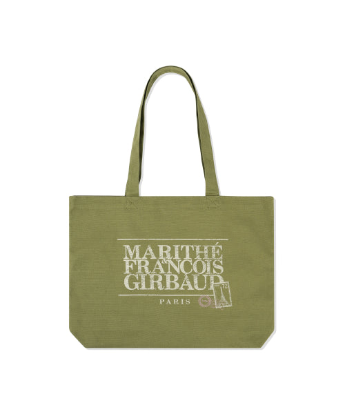CLASSIC LOGO STAMP ECO BAG - 2 COLORS OLIVE