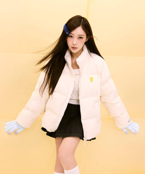 DUCKY DOWN SHORT PUFFER #GISELLE同款! - 5 COLORS CREAM