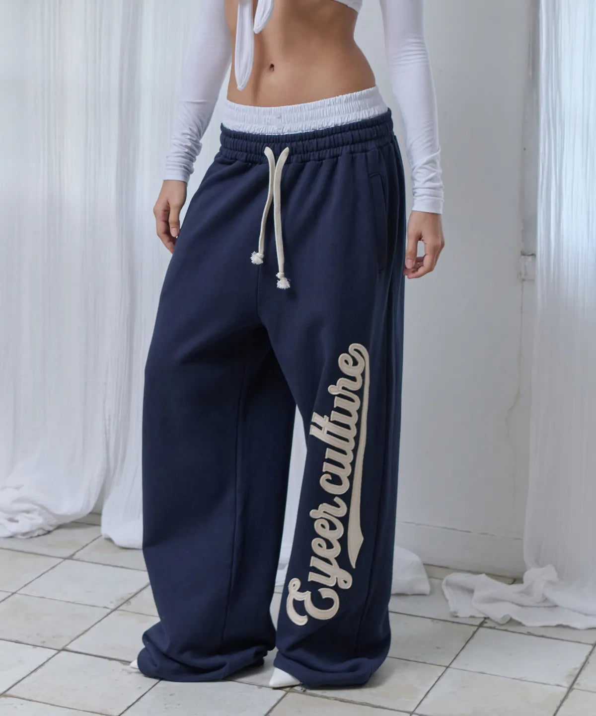 Script Logo Layerd Sweatpants - 2 colors #KANGNAEON同款!