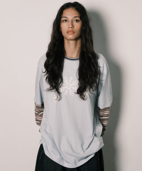 KNITTED LAYERED L/S BLACK - 2 COLORS
