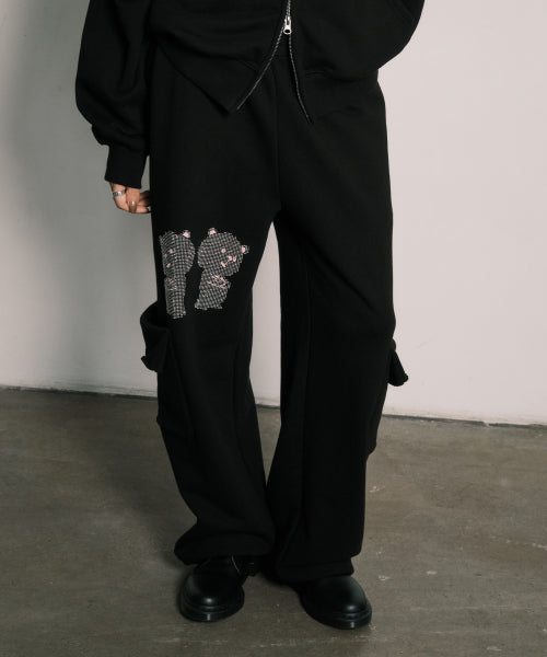 RHINESTONE DALGOMM JOGGER PANTS BLACK - 2 COLORS