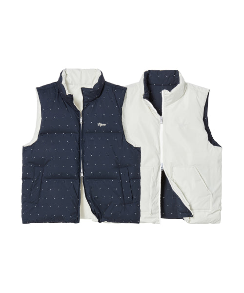 REVERSIBLE DOWN VEST BLACK - 2 COLORS