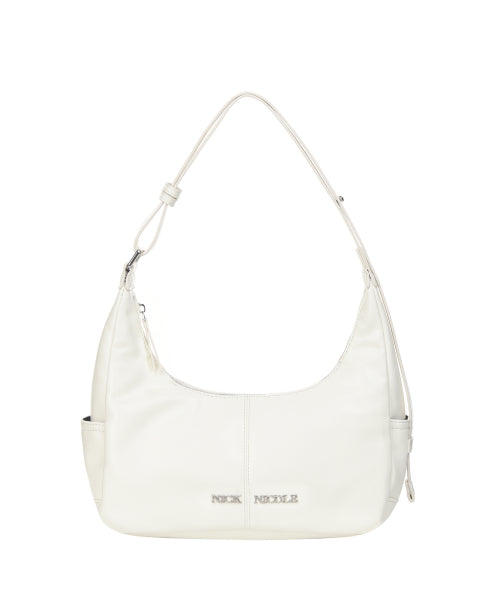 LOGO POCKET HALF SHOULDER BAG #徐睿知同款! - 2 COLORS IVORY