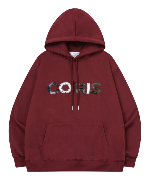 TEE LOGO HOODIE - 3 COLORS BURGUNDY