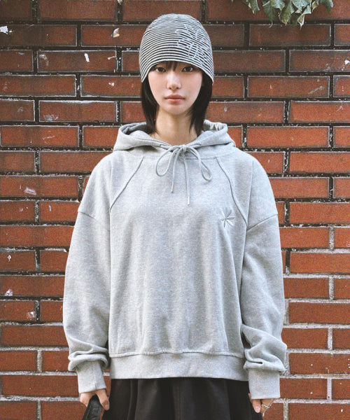 DAISY LOGO HOODIE - 2 COLORS GREY