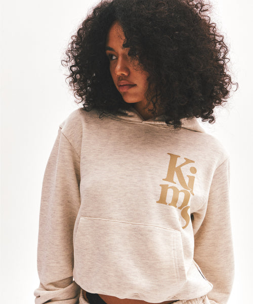 KIMS VERTICAL LOGO HOODIE - 3 COLORS OATMEAL