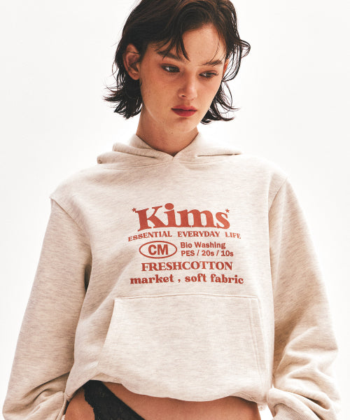 EVERYDAY BAM LOGO HOODIE - 4 COLORS OATMEAL