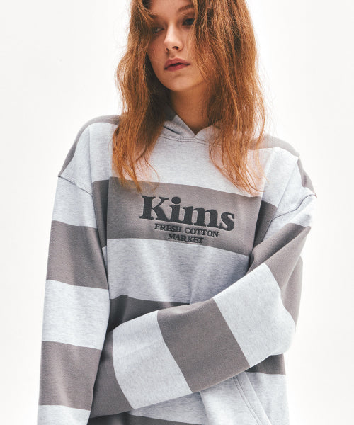 KIMS STRIPE HOODIE - 3 COLORS GREY