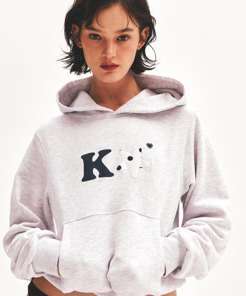 K ALPHA LOGO HOODIE - 3 COLORS GREY