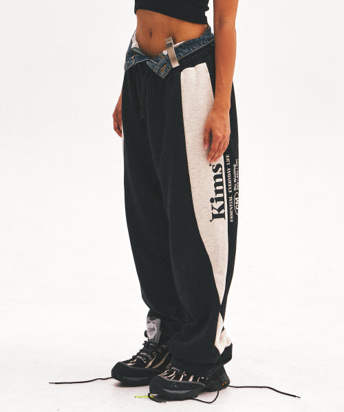SPECIALDAY BAM LOGO SWEATPANTS - 4 COLORS BLACK
