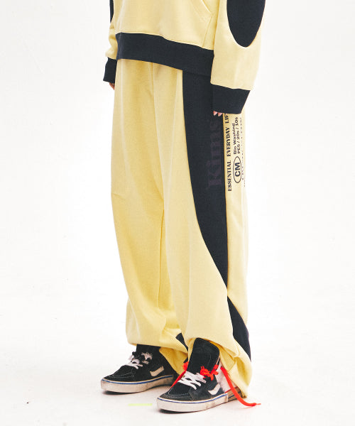 SPECIALDAY BAM LOGO SWEATPANTS - 4 COLORS YELLOW