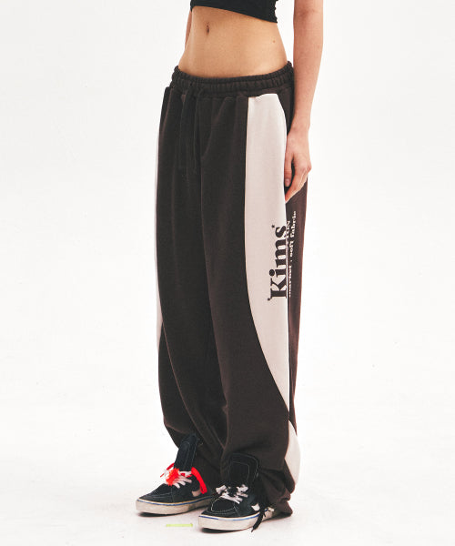 SPECIALDAY BAM LOGO SWEATPANTS - 4 COLORS BROWN