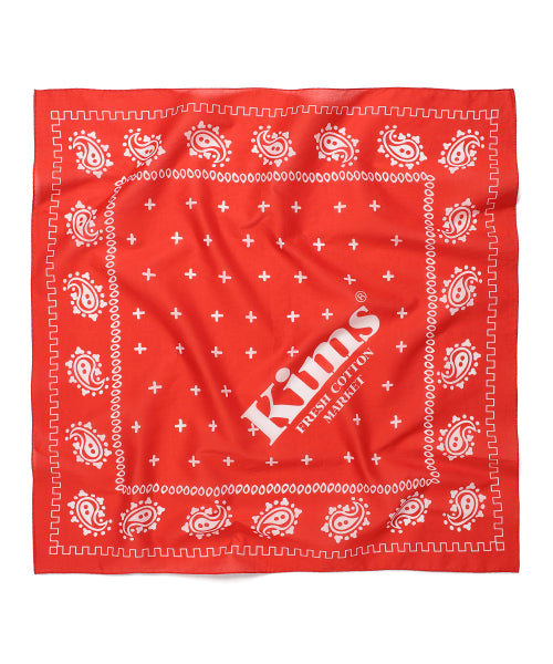 KIMS PAISLEY BANDANA RED
