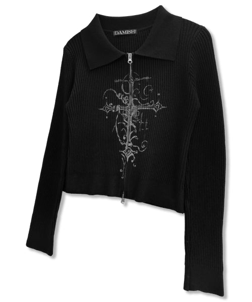 CROSS KNIT - 4 COLORS BLACK
