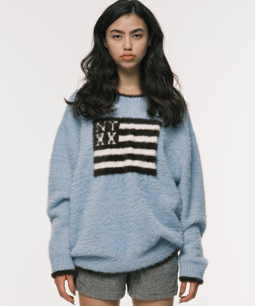 NYX FLAG KNIT BLUE - 3 COLORS