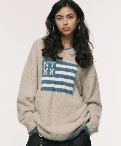 NYX FLAG KNIT BLUE - 3 COLORS