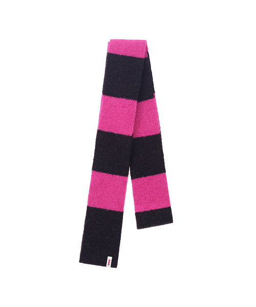 BORDER STRIPE MUFFLER - 3 COLORS AS SHOWN
