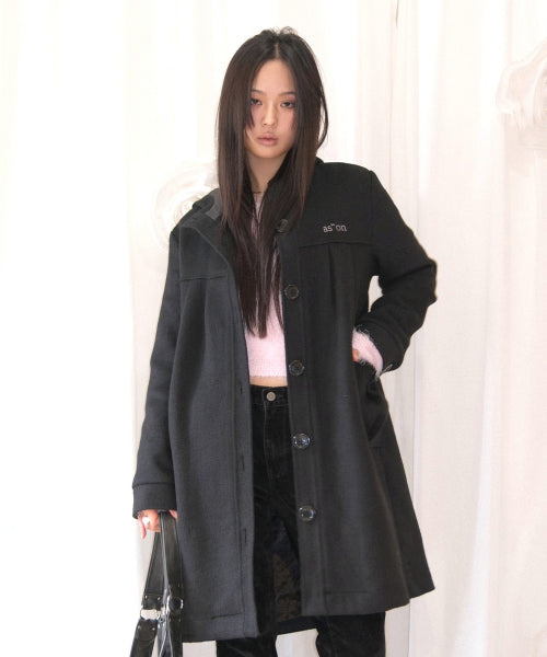 ALLO HOOD LONG COAT - 2 COLORS