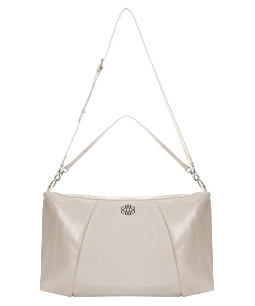 NICOLE MEGA SQUARE SHOULDER BAG #徐睿知同款! - 3 COLORS CREAM