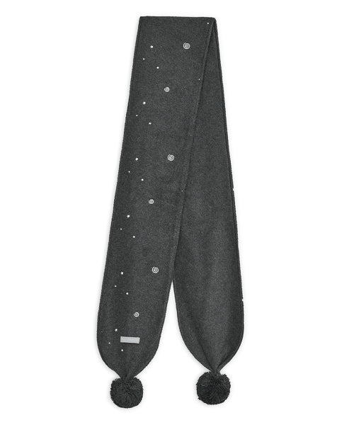 FLEECE MUFFLER - 2 COLORS CHARCOAL