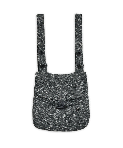 KNIT BUTTON BACKPACK - 2 COLORS CHARCOAL